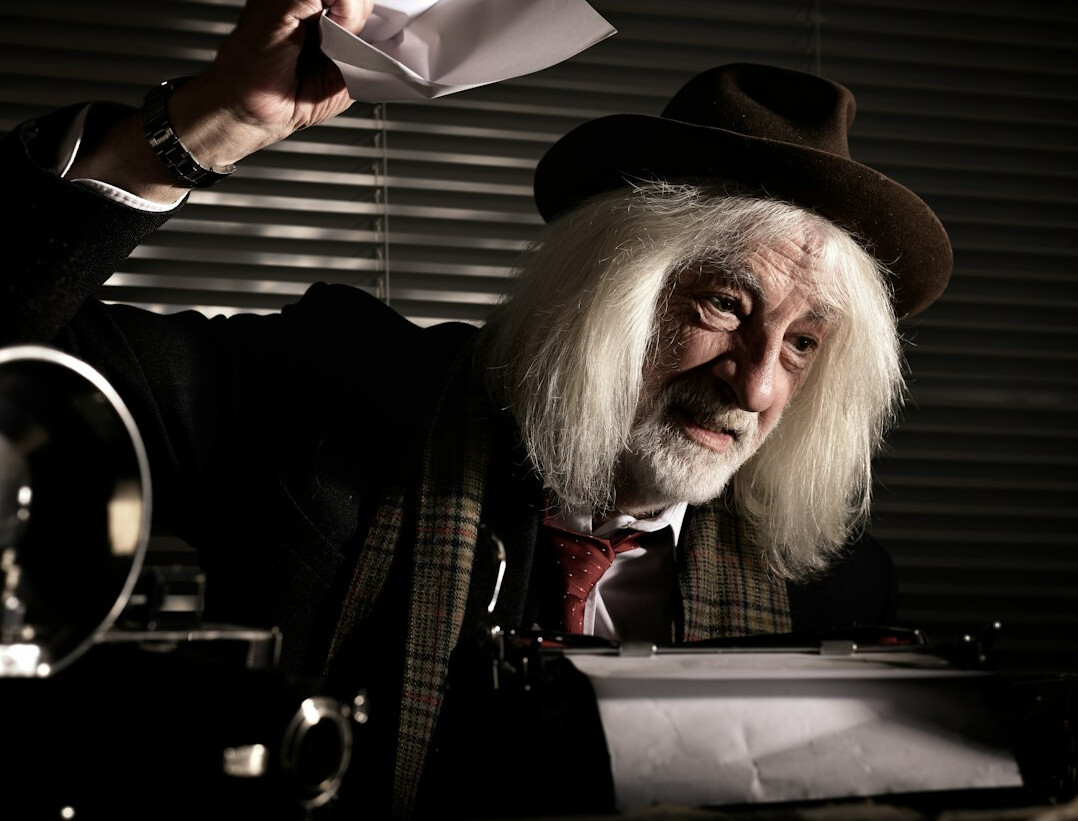 detective reviewing evidence