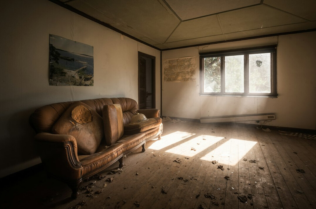 old abandoned house interior